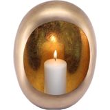 Kandelaar - Standing egg Marrakech - goud - 20 x 10 x 28cm