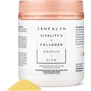 JSHealth - VitaltyX + Collagen Nourish & Glow 180 gram poeder
