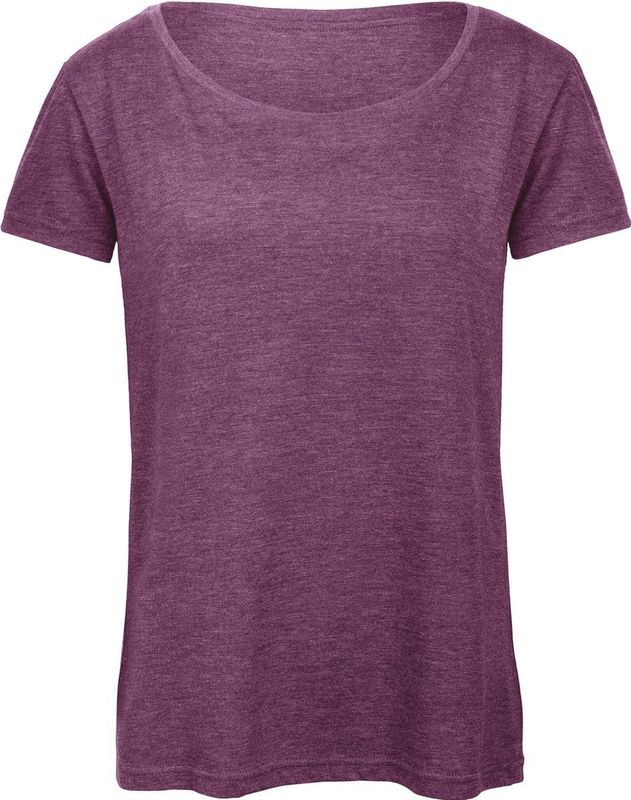 B&C Triblend - Dames-T-shirt - Ronde Hals - Gecertificeerd STANDARD 100