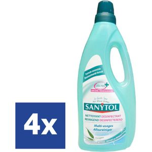 Sanytol Desinfecterend Allesreiniger - 4 X 1L - Antibacterieel - Voordeelverpakking
