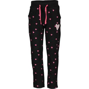 Blue Seven-Kids Meisjes sweatbroek-Zwart - Maat 122