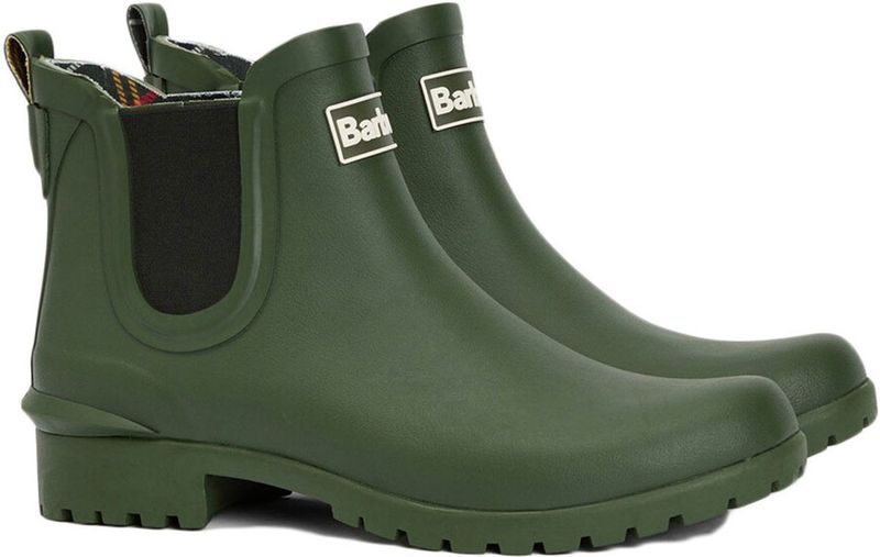 Barbour - Wilton - Regenlaars - Groen - Laag Model - Waterdicht