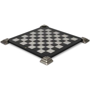 Authentic Models - schaakbord en dambord - 2 zijde spelbord - Schaken - Dammen - Incl. Poten - Hout