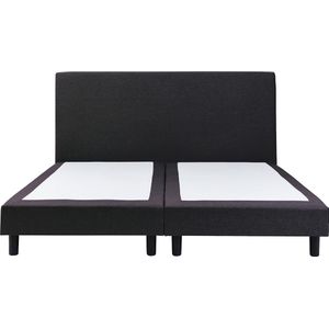 Maxi Boxspring Cisano vlak zonder matras - 180 x 210 cm - zwart