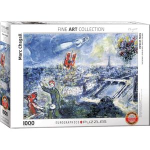 Eurographics puzzel Le Bouquet de Paris - Marc Chagall - 1000 stukjes