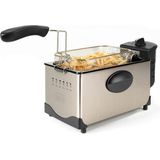 Black & Decker Elektrische Friteuse BXDF2100E 2100W 3L Geurloos Temperatuurkeuze Roestvrij staal