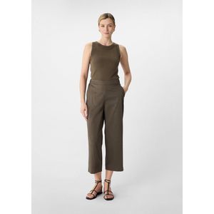 comma - Broek - Relaxed-fit - Popeline - Katoenmix
