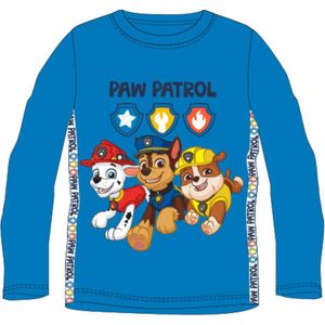 PAW Patrol Shirt - Blauw - Katoen - Maat 98