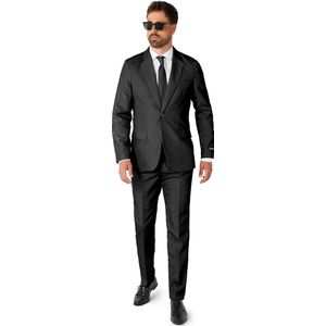 Suitmeister Black - Heren Pak - Casual Effen Gekleurd - Zwart - Maat S