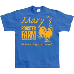Hybris Mary's Rooster Farm T-Shirt SH-1-10816-H3-6 Blue-S