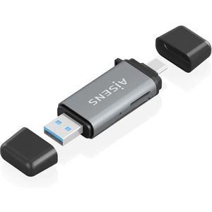 Aisens - ASCR-2AC11-GR - Geheugenkaartlezer - Grijs - USB 3.2 Gen 1