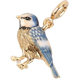 Fable England - Bedel - Sieraad - Blauw - Goudkleurig - One size - Enamel Blue Tit