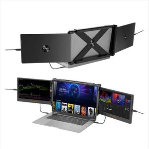 Stemily Dual Portable Monitor - Laptopscherm Extender - Plug and Play - Tri-Screen - 13,1” / 17,3” - 1920x1080 - 60 Hz