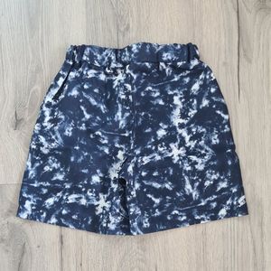 Short tie dye - jongens - korte broek - katoen - navy - maat 116