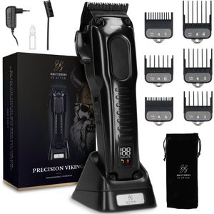 Brothers in Style - Tondeuse - Professioneel - Voor Hoofdhaar en Baard - Met 6 Opzetstukken
