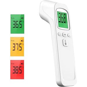 Contactloze Infrarood Hoofdthermometer voor Baby's - Digitale Thermometer met LCD-Display en Koortsalarm