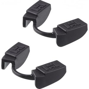 Mondstuk voor gewichtheffen - fitness en sportschool - powerlifting mondbescherming - krachtsporten - lage kaak - geen contact - 2 stuks zwart