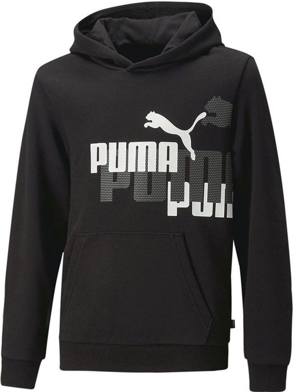 Puma Ess+ Logo Power Hoodie Zwart 3-4 Years Jongens