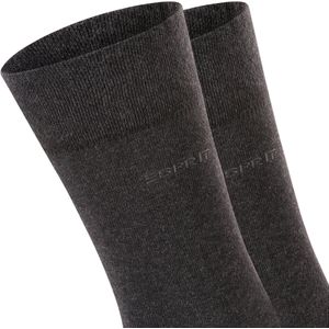 ESPRIT - Basic Easy - Huissokken - Grijs - Katoen - Multipack 2 Paar