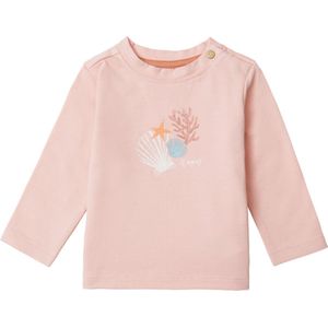 Noppies Girls Tee Caroline long sleeve Meisjes T-shirt - Peach Beige - Maat 80