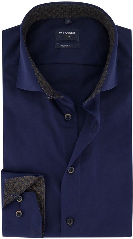 OLYMP - Modern Fit - Zakelijk Overhemd - Puur Katoen - Kentkraag