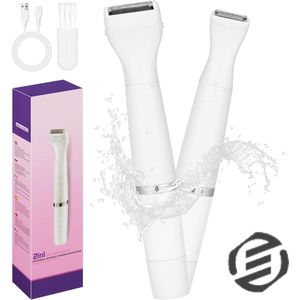 Equivera Ladyshaves voor Vrouwen - Trimmer voor Vrouwen - Scheerapparaat Vrouw - Ontharingsapparaat - Bikinilijn - Oksels - Benen