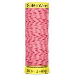 Gutermann elastiek garen licht roze - elastisch - col. 2747 - baby pink - klosje 10 m - lichtblauw