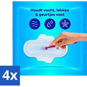 4 x Always - Maandverband - Long - 48 Maandverband - Maandverband - Maandverband Met Vleugels - Always Ultra - Always Ultra Long - Maandverband Voor Zware Menstruatie