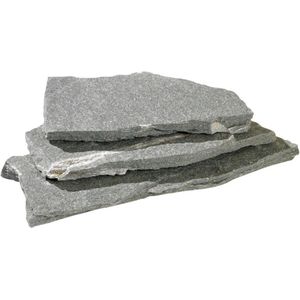 Flagstones Kavalas Grey-Griekenland-30-50mm verkoop per pallet inhoud 15M2