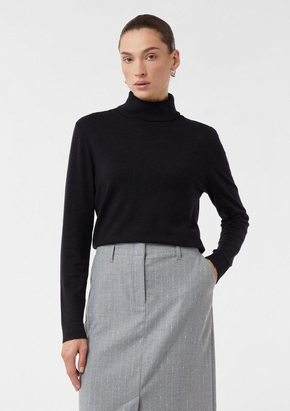 comma - Strickpullover - Coltrui - Zwart