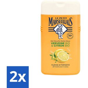 Le Petit Marseillais - Douchegel - Citroen & Verbena - Hydraterend - 250ml - Voordeelverpakking - 2 stuks