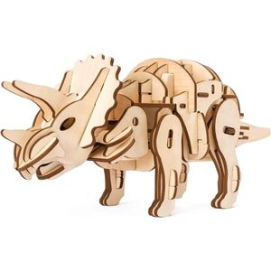 Robotime Triceratops D400 - Houten Modelbouw, Sinterklaas Speelgoed Kerst Cadeau - R/C, Sinterklaas Speelgoed Kerst Cadeau