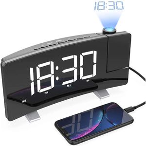 Kabaloti - TS 5210 - Wekkerradio - Digitale Wekker met Projectie - FM Radio - Dubbel Alarm
