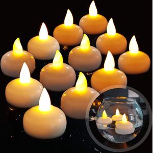 Synergy - Drijvende waxinelichtjes - LED Waxinelichtjes - 12 stuks - Kaarsen - Waterdicht