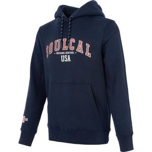 SoulCal - Sweater met Capuchon - Hoodie - groot logo - Donker blauw - S