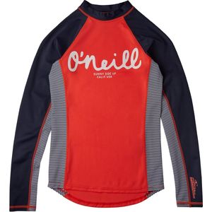 O'Neill - UV Zwemshirt voor meisjes - Longsleeve - Skins - Koraalrood - maat 152cm