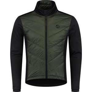 Rogelli Wadded II Winter Fietsjack Heren - Wielrenjack - Winddicht - Groen, Zwart - Maat XXL