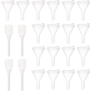 Mini-trechters en veerdruppels - Set van 18 stuks