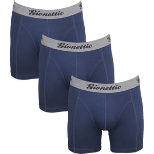 Gionettic 3-Pack Heren boxershorts Bamboe Marine Maat S