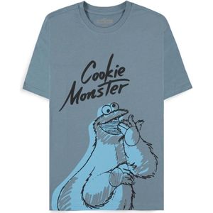 Sesame Street Cookie Monster Heren T-shirt - blauw - S