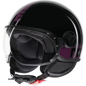 FGTR - Classic - Motorhelm - Zwart - ABS - Anti-kras Visor UV400