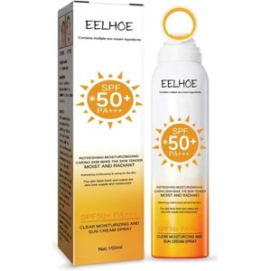 EELHOE Zonnebrandcrème Lotion Spray UV-bescherming Sunblock Waterdichte Verfrissende Olie Controle Lichaam Zomer Anti Zonnebrand Spf50 + Whiten Zon Cream SPF50+ Pa+++ 150ml