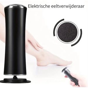 Eeltverwijderaar - Zwart - Compact - USB-aangedreven Elektrische Exfoliator voor Gladde Voeten