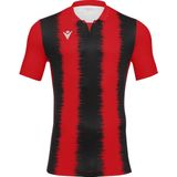 Macron Miram Shirt Korte Mouw Heren - Rood / Wit | Maat: 3XL