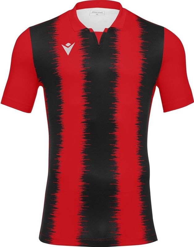 Macron Miram Shirt Korte Mouw Heren - Rood / Wit | Maat: 3XL