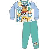 Paw Patrol - Pyjama - Maat 86/92 - Wit met groen - Pups Rule - Kinderpyjama