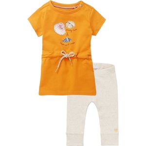 Noppies - Kledingset - 2 delig - Jurk Machala Sunflower - Legging Melissa Oatmeal - Maat 62