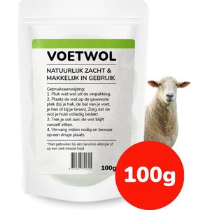 Wandelwolven 100 gram Voetwol - Beschermt en Verzorgt - Avondvierdaagse - Wandel Met Wol Voor Voeten