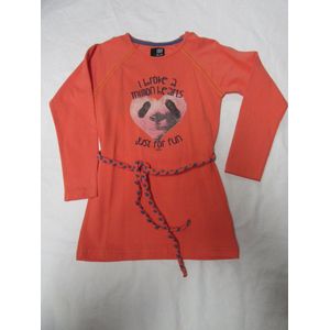 rumbl , jurk , oranje beer, 116 / 122 - 6/7 jaar