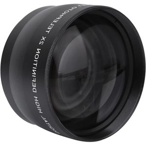 2x Vergroting Universele Teleconverter Telelens 58mm - High-definition Zoomlens voor Camera met Filtermaat 58mm